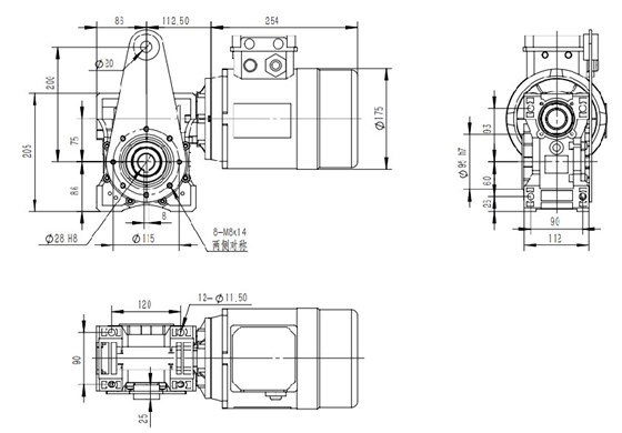 艾思捷SJMRV075-1.5KW带扭力臂蜗轮减速机.jpg