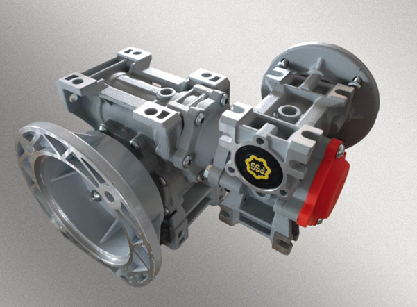 宜世摩与艾思捷合作定制双级蜗轮减速机